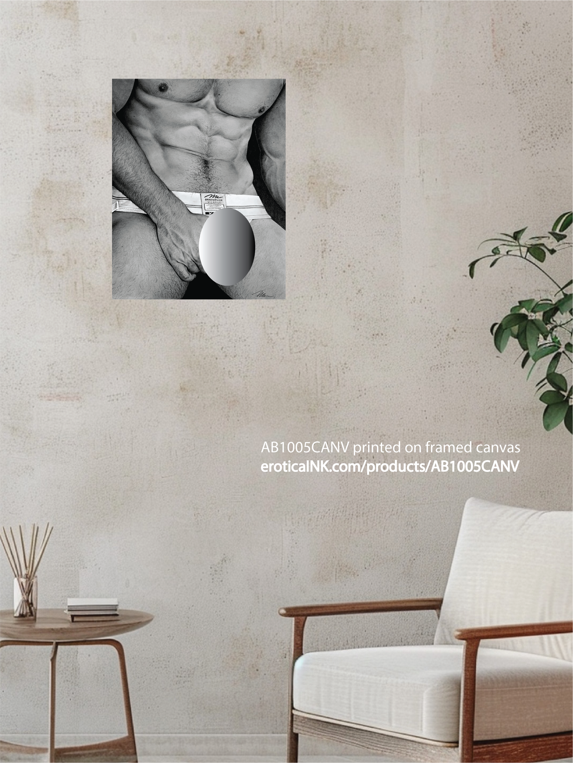 ABM1005CANV DUMB JOCK by BRAD WELCH ART is artwork digitally printed on framed canvas