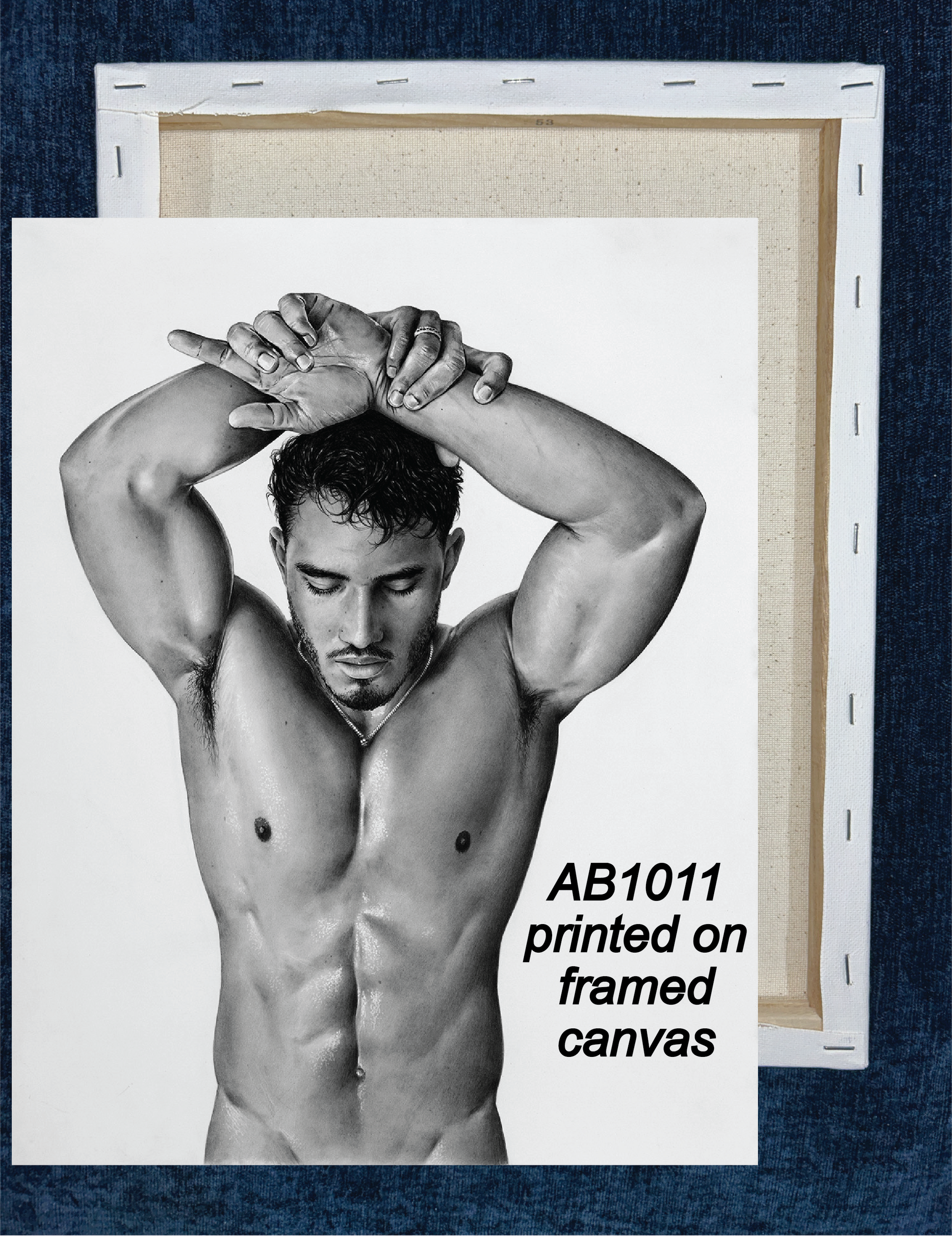 AB1011S SURRENDER BY BRAD WELCH ART is artwork digitally printed on specialty items: canvas, bags, BDSM paddle, cutting boards, mugs, coasters, pillow cases, towels, J💦zz rag, bath mats, puzzle, phone case, hats, mousepad,