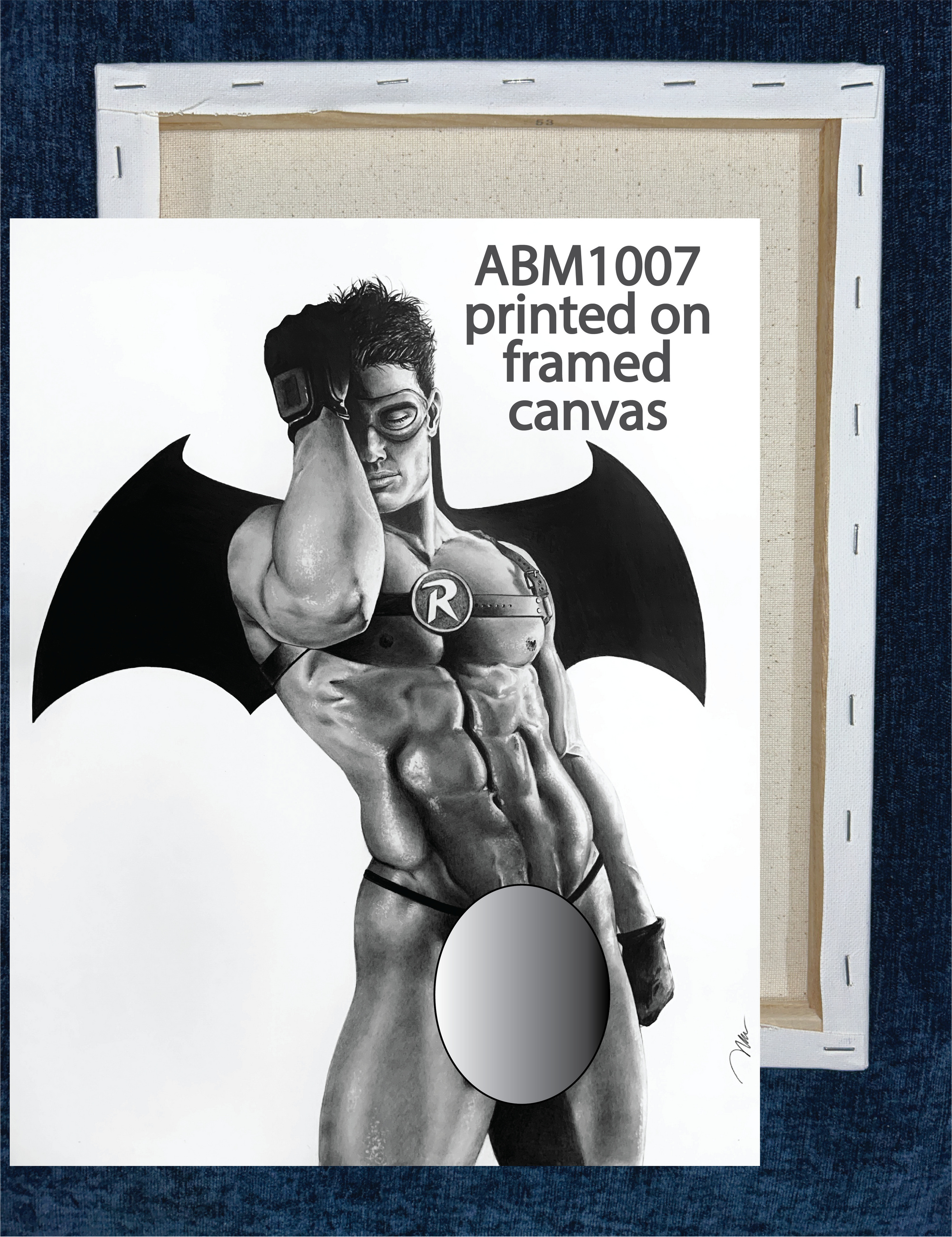 ABM1007CANV HERO WORSHIP by BRAD WELCH ART is artwork digitally printed on framed canvas