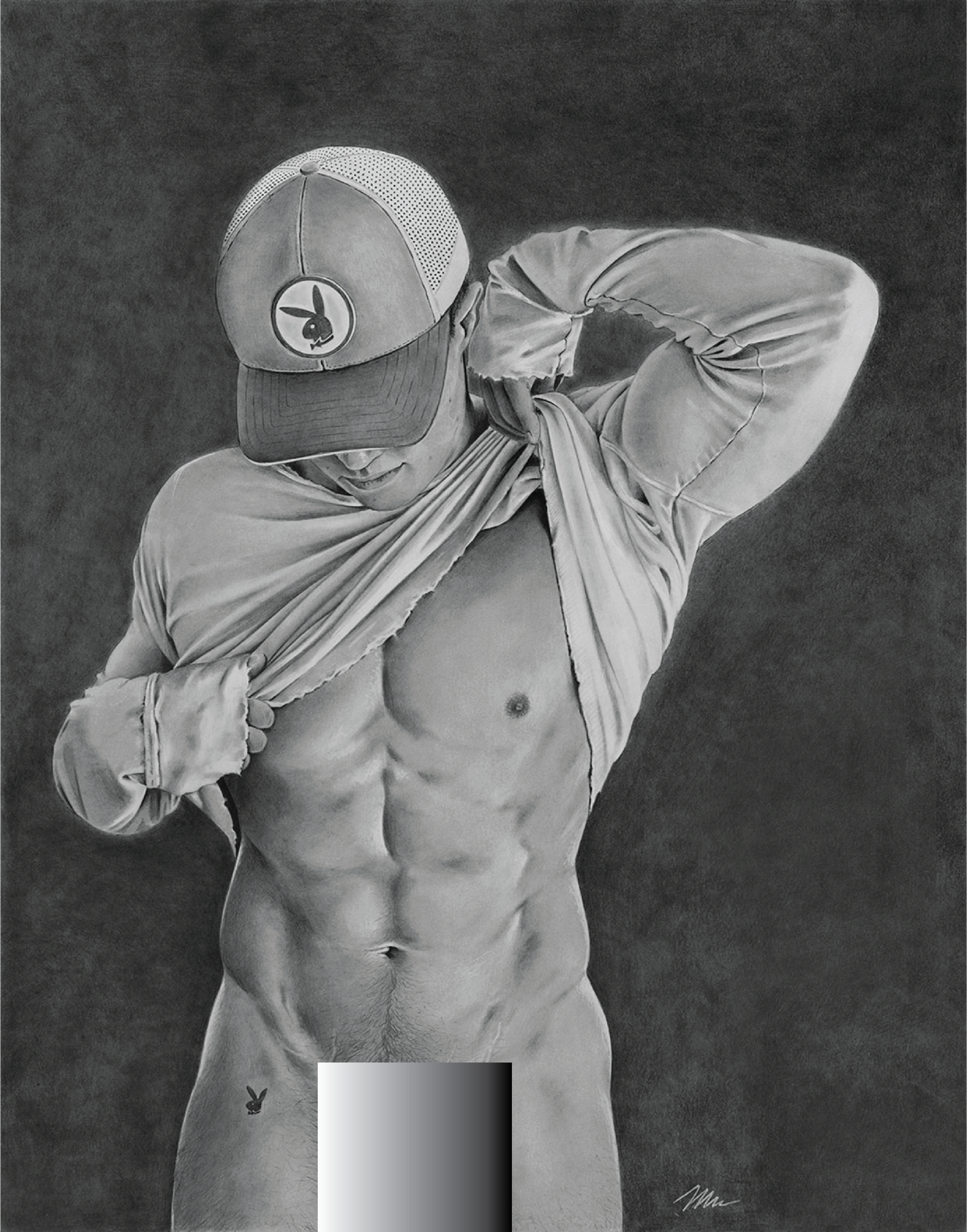 ABM1009ALUM PLAYBOY by BRAD WELCH ART is artwork digitally printed on aluminum sheets