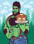 AC1011ALUM LUMBERJACK BY CLOUDTUNE is artwork digitally printed on aluminum sheet
