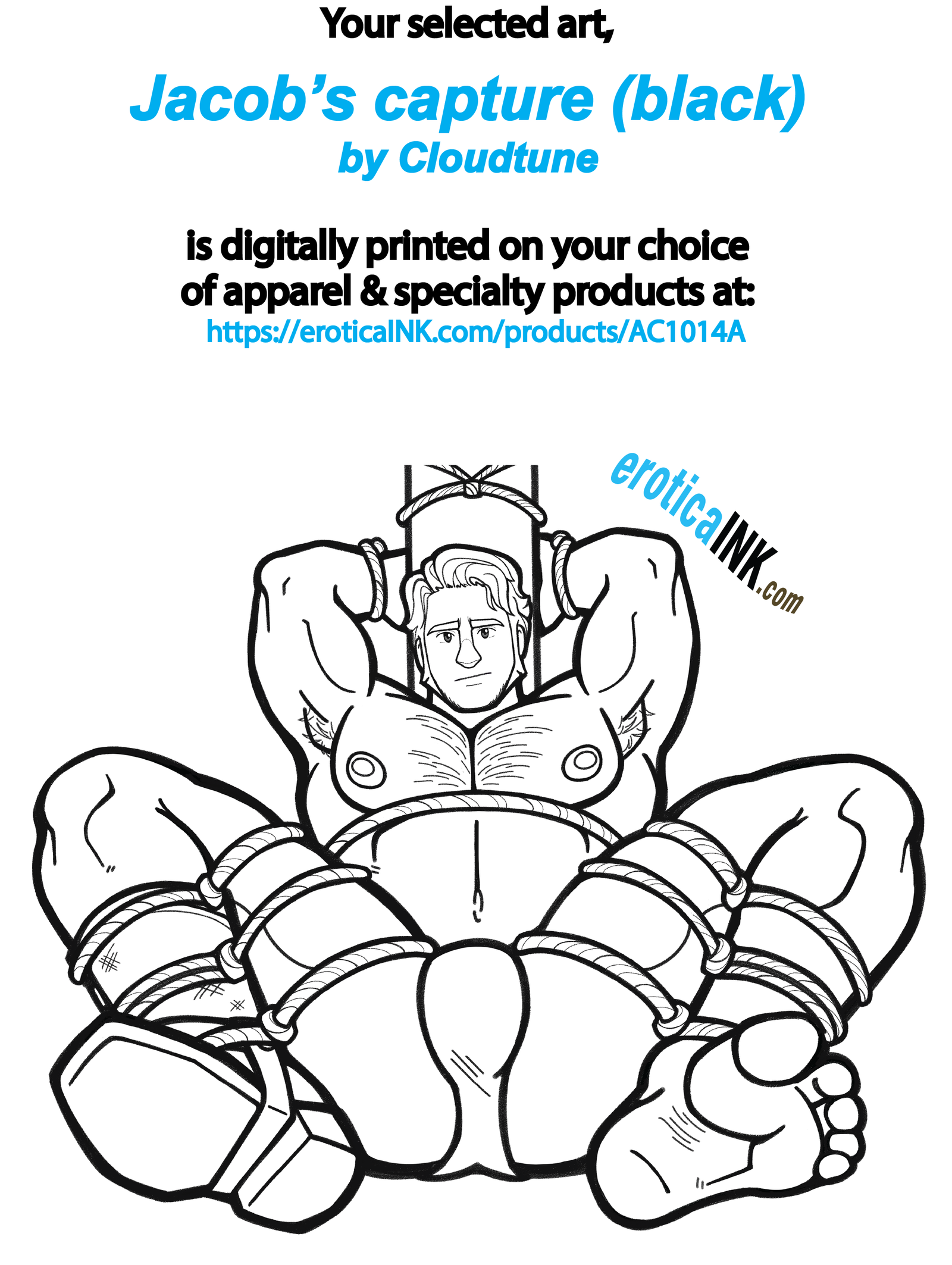 AC1014A JACOBS CAPTURE (BLACK) by CLOUDTUNE is artwork digitally printed on apparel and bags: t-shirt, tank, hoodie, denim jacket. black, white, red, blue, stonewash. S-3x. USA printed; Ships USA & Interntl. You can also upload your own art