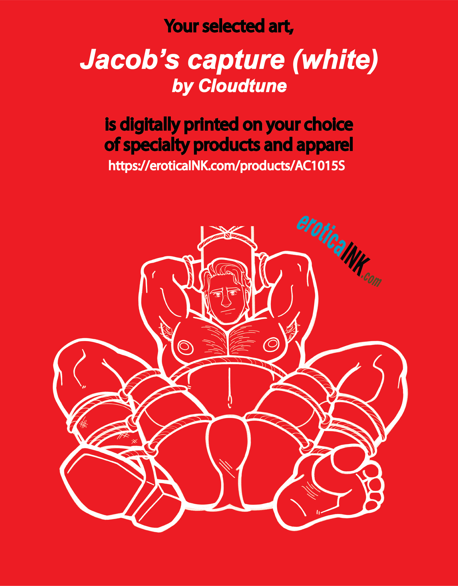 AC1015CANV Jacobs capture (white) by CLOUDTUNE is artwork digitally printed on framed canvas