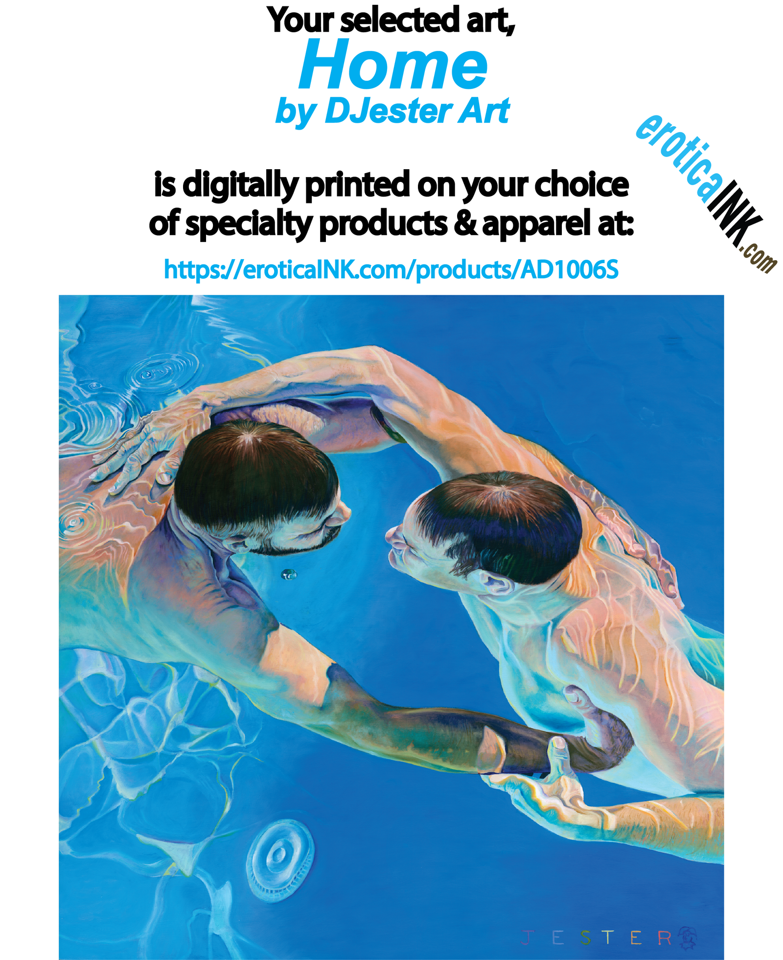 AD1006CANV HOME BY DJESTER ART is artwork digitally printed on framed canvas