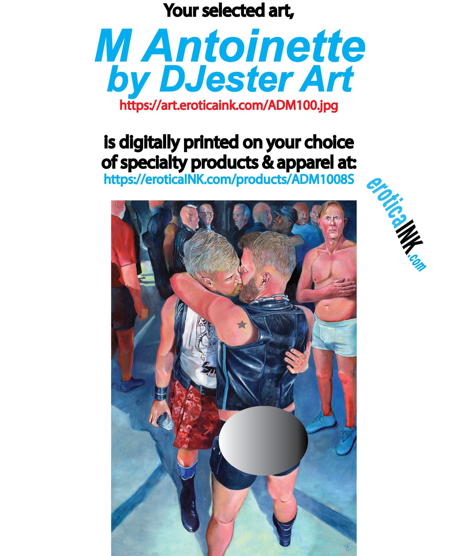 ADM1008ALUM M ANTOINETTE BY DJESTER ART is artwork digitally printed on Aluminum Sheet