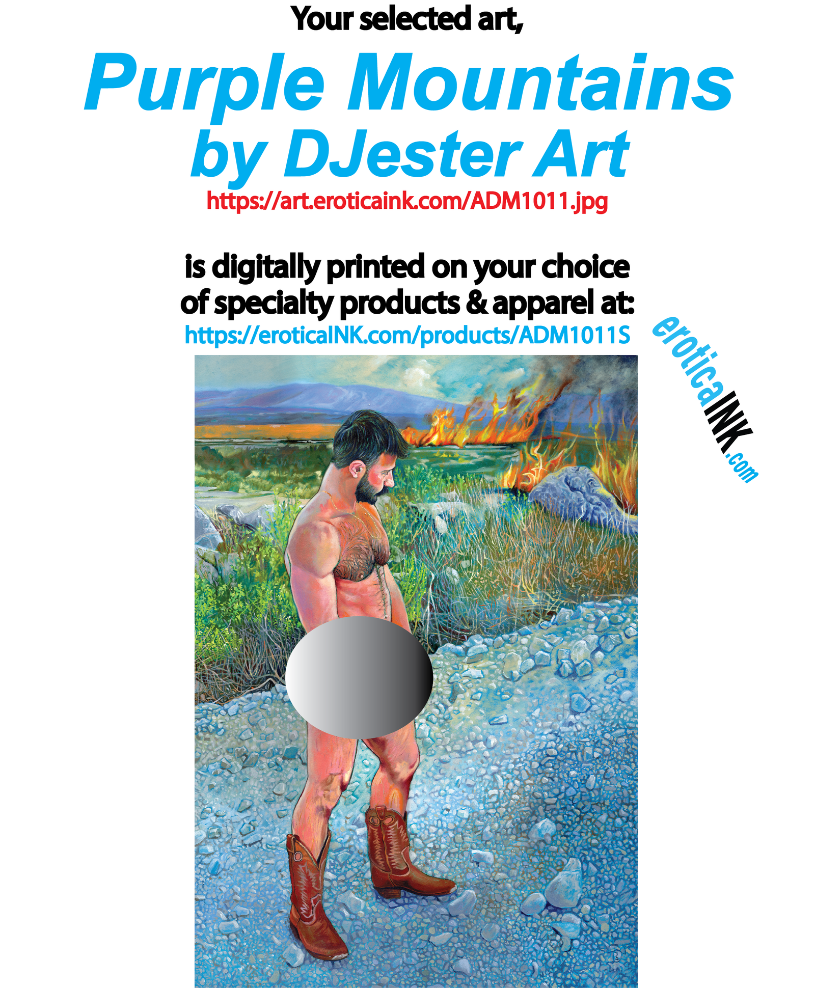 ADM1011ALUM, PURPLE MOUNTAINS BY DJESTER ART is artwork digitally printed on aluminum sheets