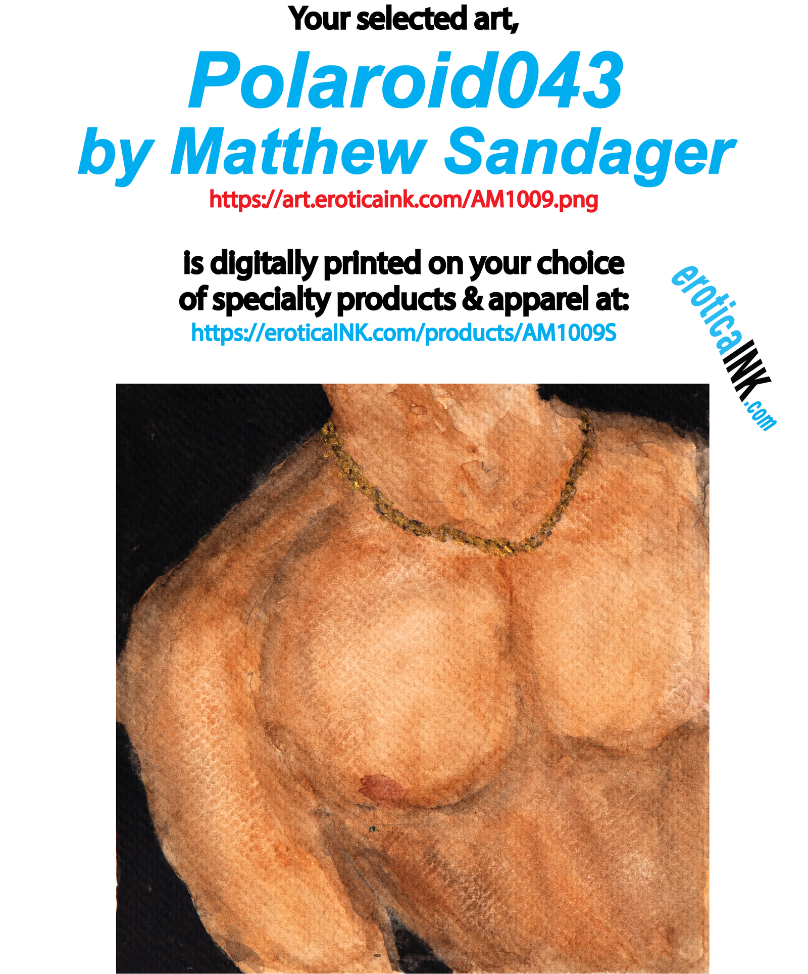 AM1009S Polaroid043 by Matthew Sandager is artwork digitally printed on specialty items: canvas, bags, BDSM paddle, cutting boards, mugs, coasters, pillow cases, towels, J💦zz rag, bath mats, puzzle, phone case, hats, mousepad,