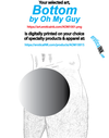 AOM1001CANV BOTTOM by OH MY GUY is artwork digitally printed on framed canvas