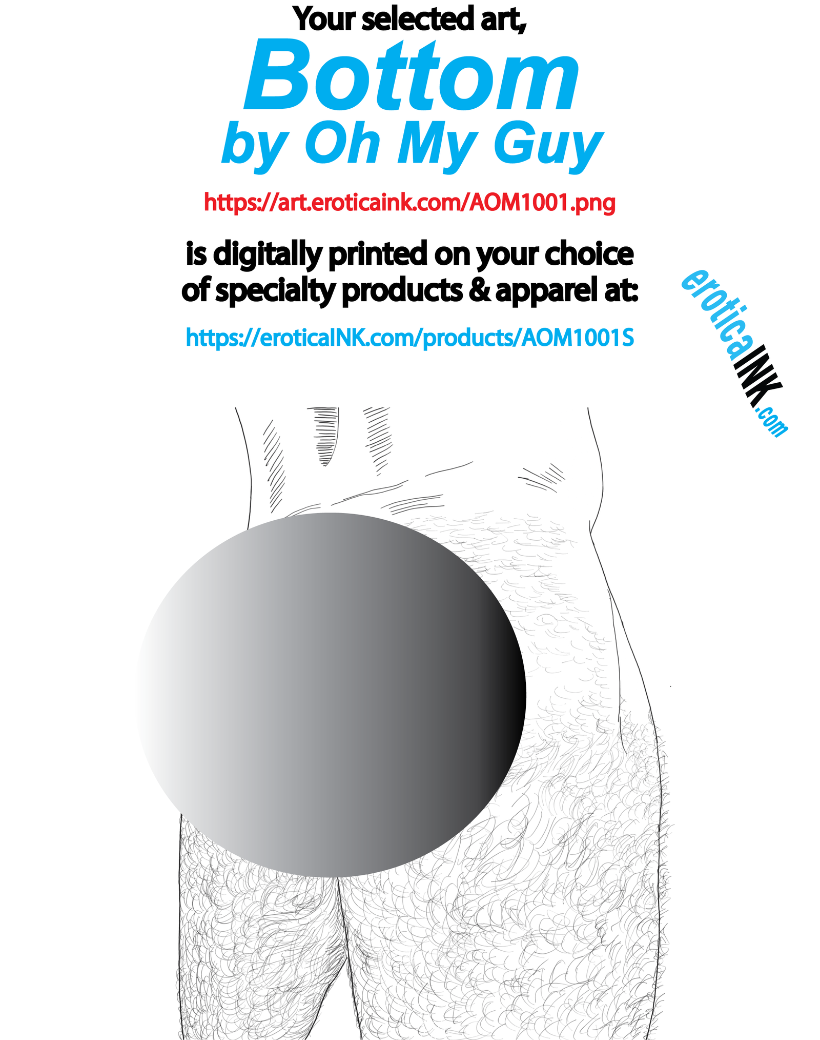 AOM1001ALUM BOTTOM by OH MY GUY is artwork digitally printed on aluminum sheet