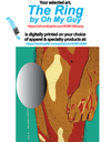 AOM1009CANV THE RING by OH MY GUY is artwork digitally printed on framed canvas