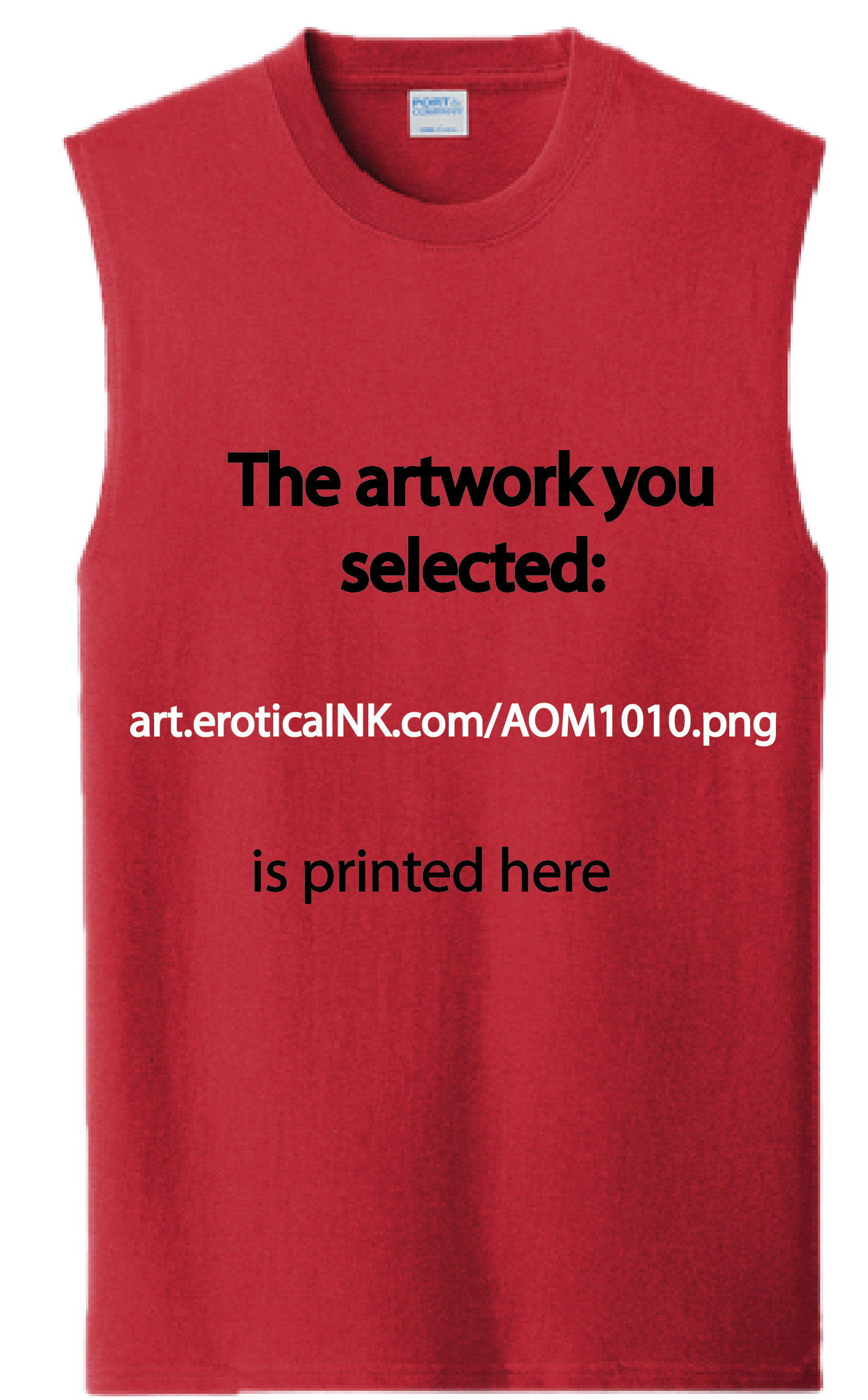 AOM1010A THE SHIRT by OH MY GUY is artwork digitally printed on apparel and bags: t-shirt, tank, hoodie, denim jacket. black, white, red, blue, stonewash. S-3x. USA printed; Ships USA &amp; Interntl. You can also upload your own art