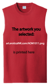 AOM1011A SWIMMER by OH MY GUY is artwork digitally printed on apparel and bags: t-shirt, tank, hoodie, denim jacket. black, white, red, blue, stonewash. S-3x. USA printed; Ships USA &amp; Interntl. You can also upload your own art