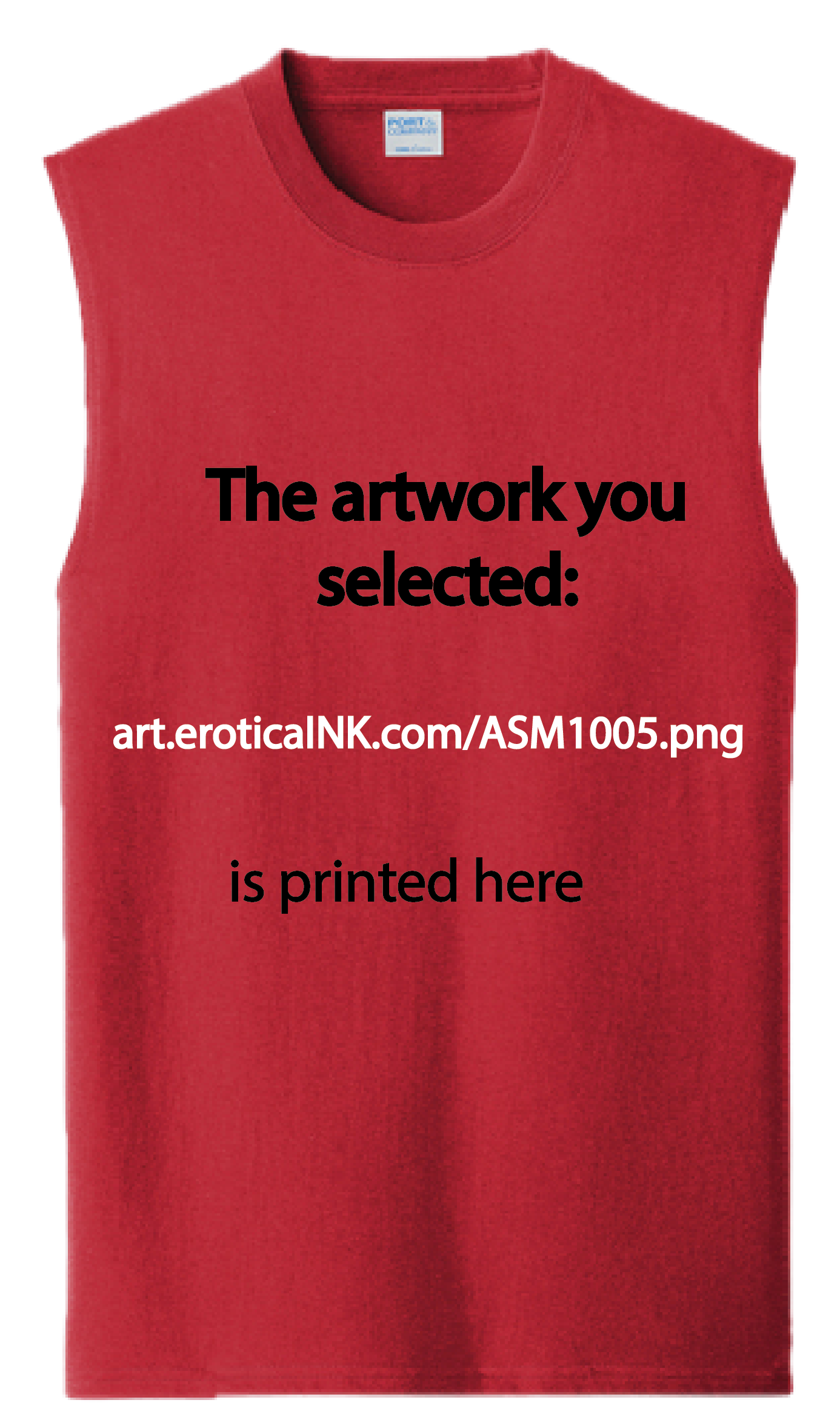 ASM1005A PORNOSCENA BY SHERWINPRAGUE is artwork digitally printed on apparel and bags: t-shirt, tank, hoodie, denim jacket. black, white, red, blue, stonewash. S-3x. USA printed; Ships USA &amp; Interntl. You can also upload your own art