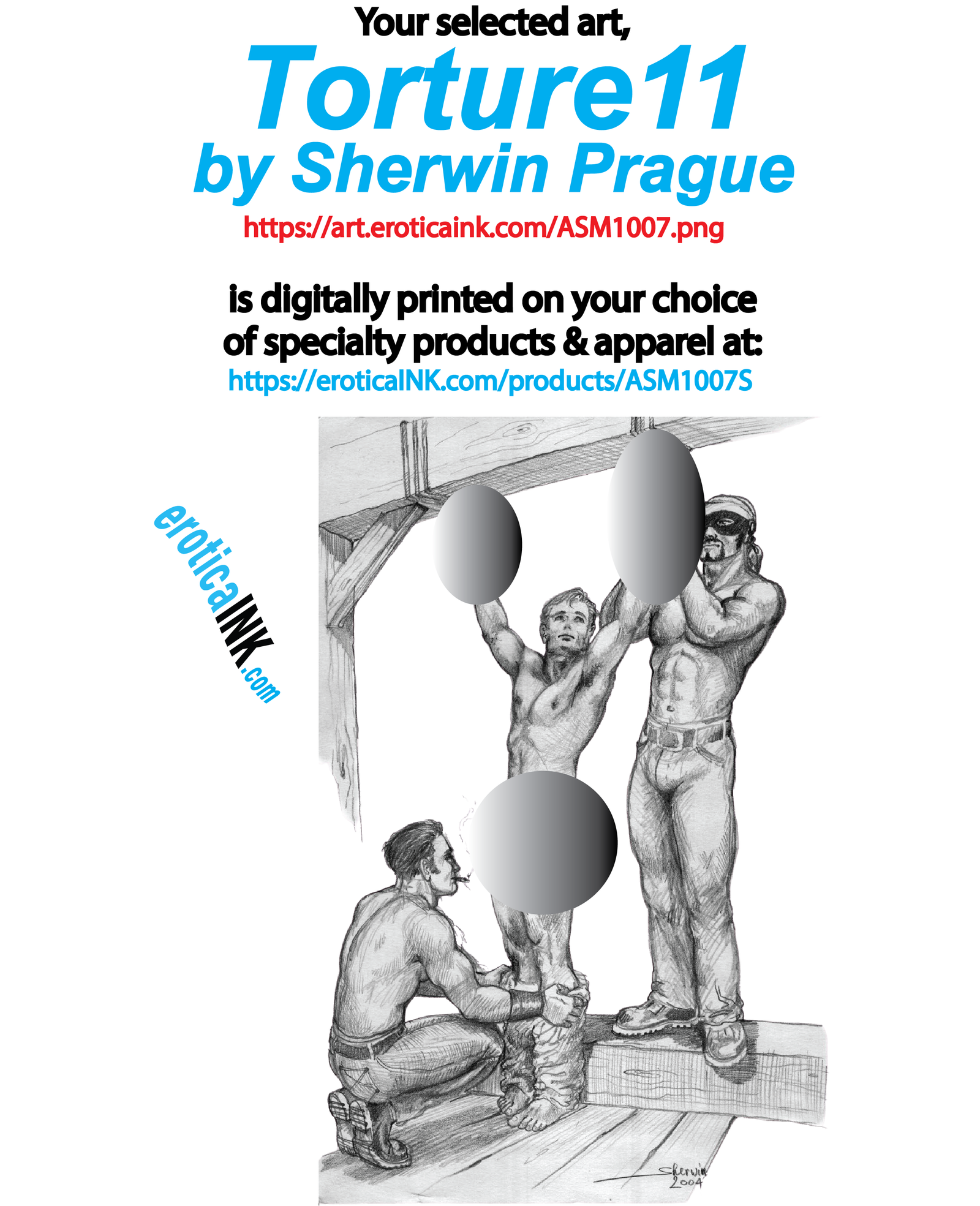 ASM1007ALUM Torture11 BY SHERWIN PRAGUE is artwork digitally printed on aluminum sheet.