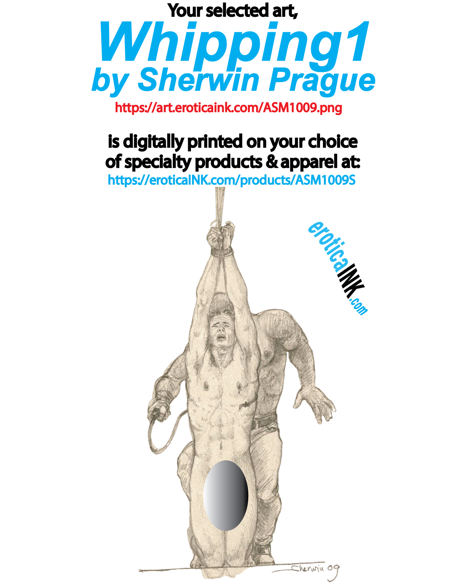 ASM1009ALUM Whipping1 BY SHERWIN PRAGUE is artwork digitally printed on aluminum sheet