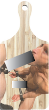BM1001PADL David Portland bound and servicing BDSMdungeonSIR is a photo digitally printed on a BDSM paddle