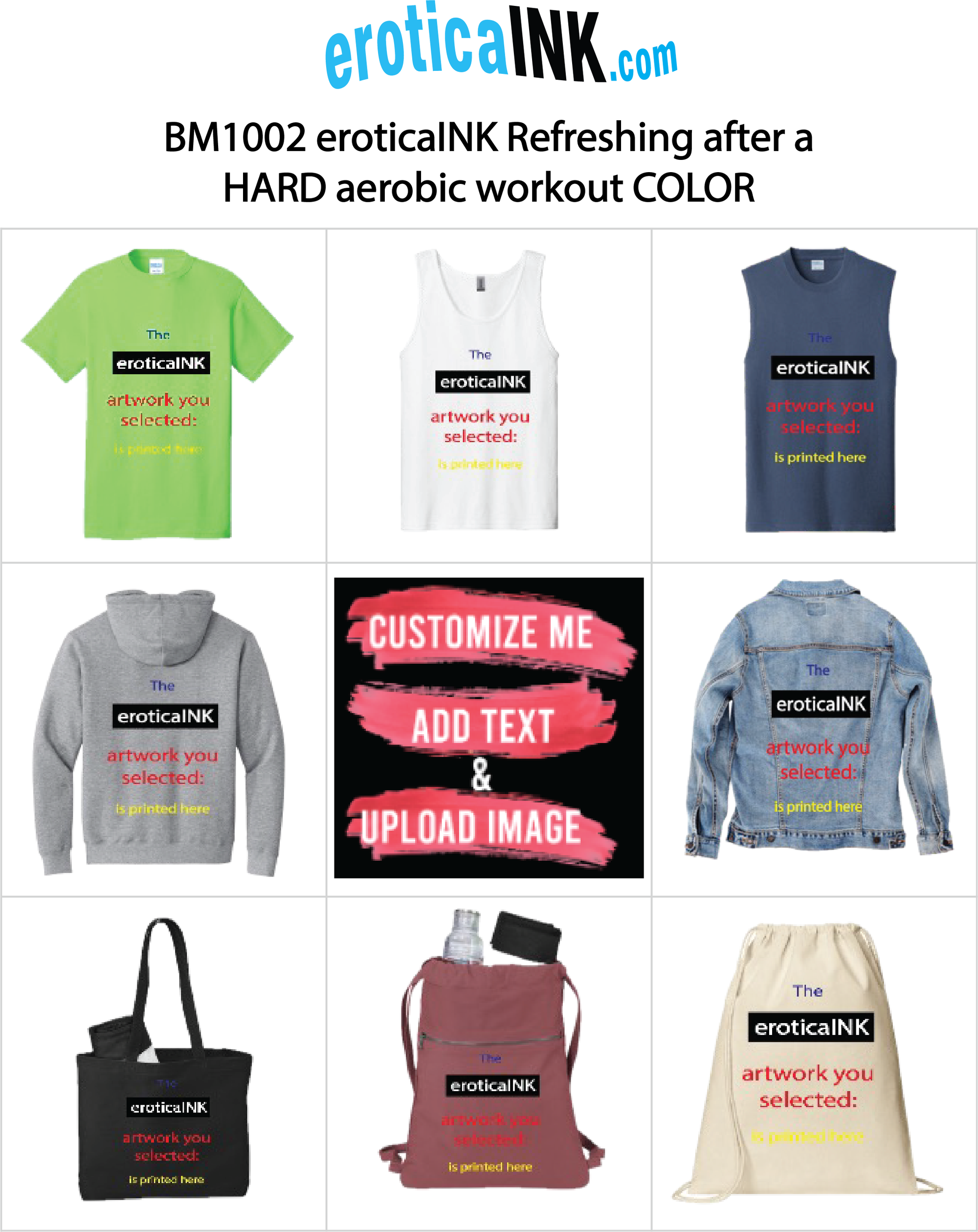BM1002A EROTICAINK REFRESHING AFTER A HARD AEROBIC WORKOUT COLOR is BDSMdungeonSIRs artwork digitally printed on coasters, cutting boards, bags (beach, drawstring backpack, cross-body, tote), tshirts, tank tops, sleeveless, sweatshirts, denim jacket S-3x
