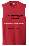 BM1005A EROTICAINK STANDING WORSHIP is BDSMdungeonSIRs artwork  - digitally printed on apparel and bags: t-shirt, tank, hoodie, denim jacket. black, white, red, blue, stonewash. S-3x. USA printed; Ships USA &amp; Interntnl