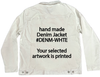 AK1003A SWEET BEAR by Kagura1977 is artwork digitally printed on apparel and bags: t-shirt, tank, hoodie, denim jacket. black, white, red, blue, stonewash. S-3x