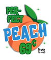 M1008AL RIPE PERFECT PEACH is artwork digitally printed on coasters, cutting boards, bags (beach, drawstring backpack, cross-body, tote), tshirts, tank tops, sleeveless, sweatshirts, denim jackets. S-3x. USA printed